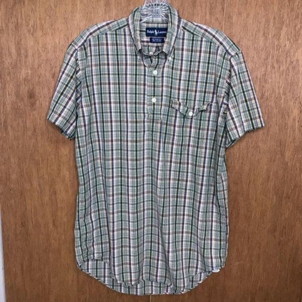 Ralph Lauren Men's Short Sleeve Button Down Shirt